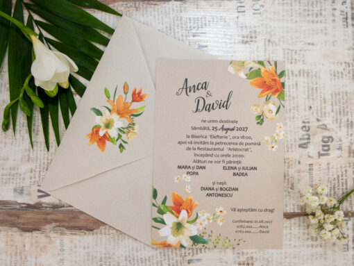 invitatii nunta flori 22441