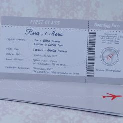 invitatii nunta bilet avion 2219