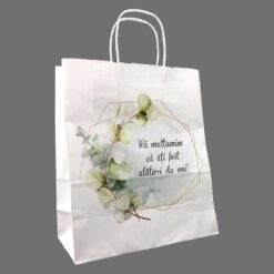 pungi nunta cadou cu verde, pungi marturii nunta cu motive florale verzi, pungi nunta cu floare de maslin, pungi marturii nunta euchalipt.