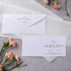 invitatii nunta albe simple elegante si embosate 10368.