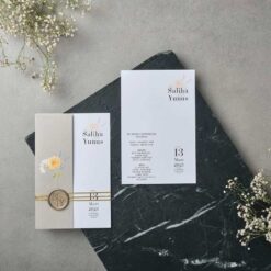 invitatii nunta primavara fara plic cu sigiliu ceara 22500.