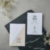 invitatii nunta simple cu plic in doua culori 22566.