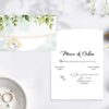 invitatii nunta verde simple 6244.