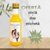 marturii nunta 200 ml oferta cu eticheta si dop pachete